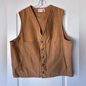 Vintage C.C. Filson Co  Style 820 moleskin vest Men's size 48 Brown Vest